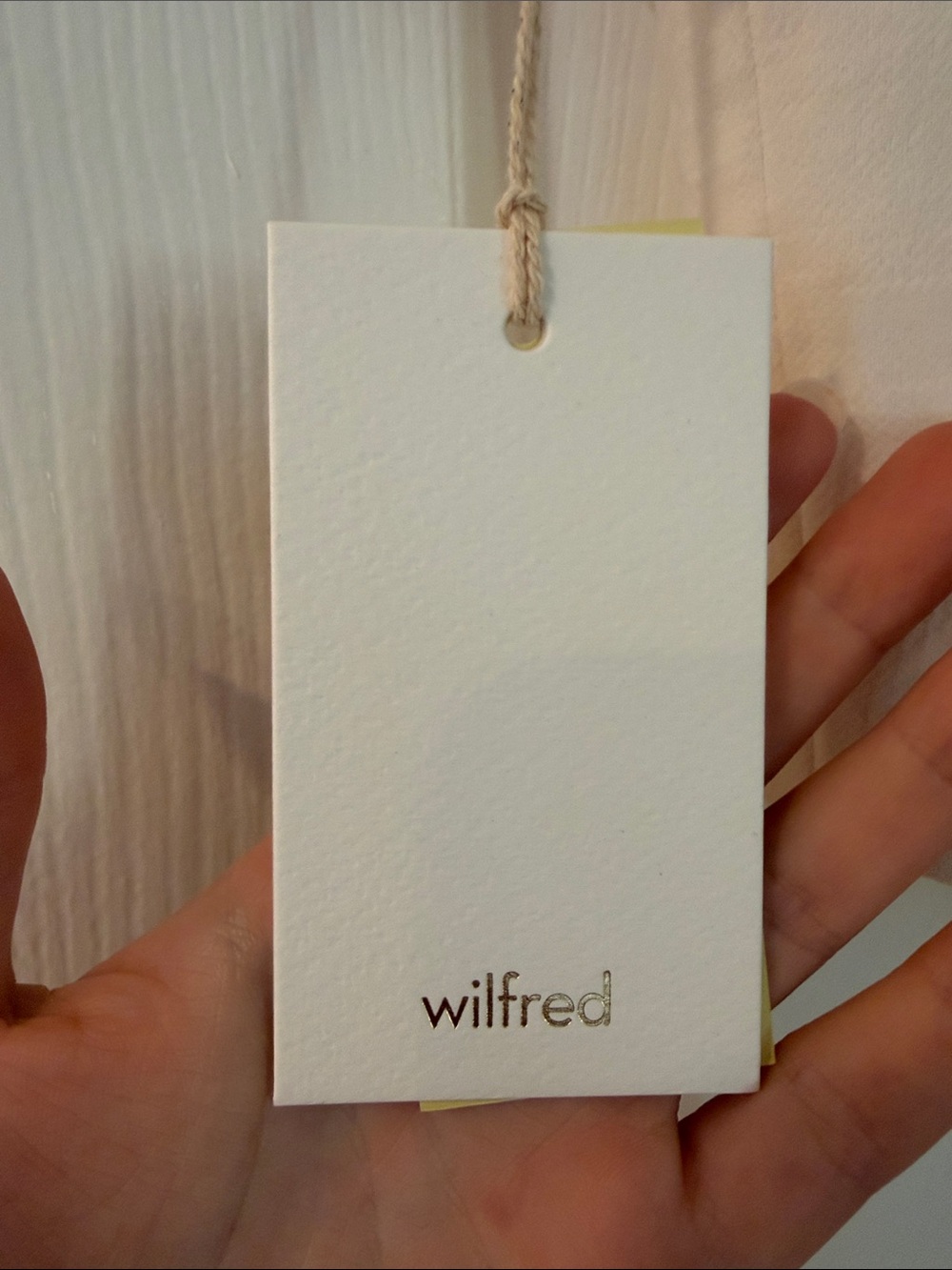 Aritzia Wilfred Cream Textured V-Neck Vest - Picture 5 of 5
